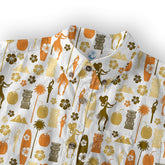 Tiki Mask Pattern Hawaii Shirt for Men, Aloha Pattern Hawaii Shirt - The Palmix